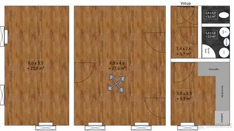 Byt 2+1, 66 m² – Malá Bělá u Bakova - 15