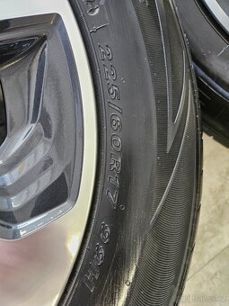 ‼️Alu disky SUBARU 17" +☀️letné pneu 225/60 R17 + TPMS - 15