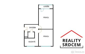 Prodej družs. bytu o velikosti 2+1+lodžie/54 m2 na ul. Borov - 15