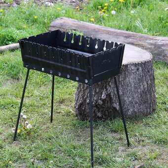 Gril na špízy(mangal)– skládací konstrukce, 3 velikosti - 15