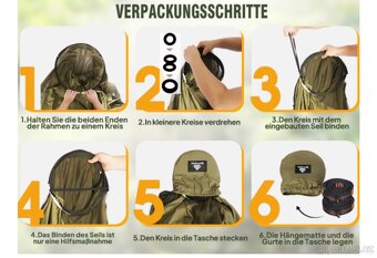 Kempingová houpací síť s moskytiérou - 15
