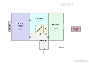 Prodej byt 2+1, 60㎡ - 15