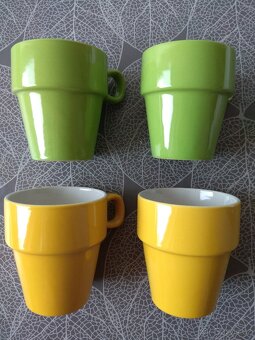 Nové stohovatelné hrnky - různé barvy, 11 ks, 250 ml - 15