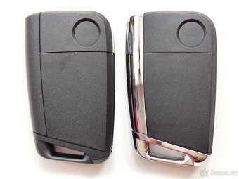 Klíč Volkswagen Škoda Seat.  Klíč s planžetou HU66 a logem, - 15