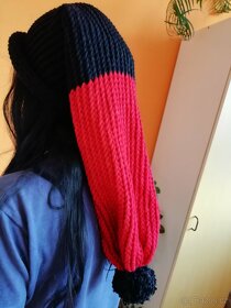 Nová pletená mega dlouhá čepice - 15