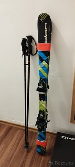 Lyžařský set - lyže, boty,hůlky a přilba- více v textu - 15