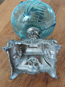 SECESE/ART NOUVEAU STAROŽITNÁ PETROLEJKA HASAG, FRANCIE 1900 - 15