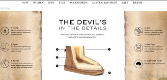 Nové modré kožené válenky sněhule boots UGG vel. 39 - 15