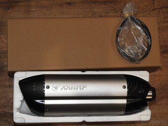Laděný výfuk Mivv Titanium stříbrný/carbon Nový - 15
