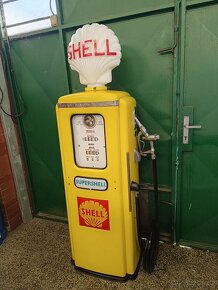 Benzínový stojan Tokheim Shell, kompletní, původní - 15