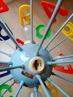 Lustr s písmeny do dětského pokoje průměr stínidla 44 cm - 15