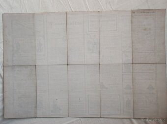 Rakousko-Uhersko r.1891 turist. mapa Vídeň ský les Baden Lax - 15