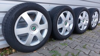 Alu kola 5x112 r16 originál Škoda Octavia II - 15