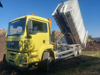 Man 6x4 hákový nosič kontejneru - 15