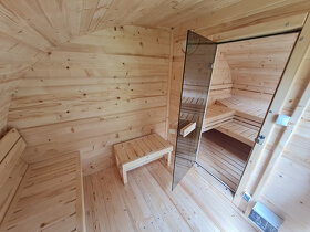 Oválná sauna s odpočívárnou - 15