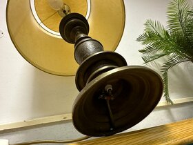 Stará TĚŽKÁ mosazná stolní lampa - 15