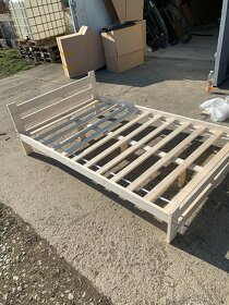 drevena postel 120x200 borovice S rostem Nova - 15