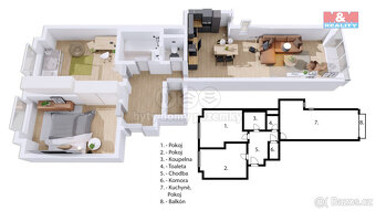 Prodej bytu 3+kk, 77 m², Praha, ul. Divišovská - 15