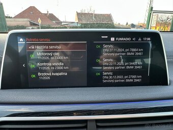 BMW 730d 286PS Ťažné Webasto VyhrievVolant VentilovaneSed - 15