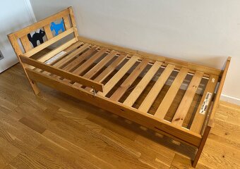 dětská postel IKEA KRITTER dřevěná, antialergická matrace - 15