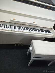 Bílé piano, pianino, klavír Petrof - 15