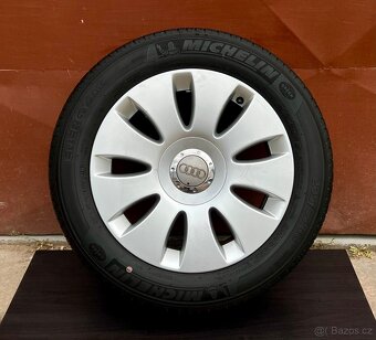 Originál kola Audi 5x112 R16, letní pneu Michelin 205/55 R16 - 15