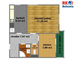 Prodej bytu 2+1 s lodžií, sklepem a garáží v obci Králíky - 15