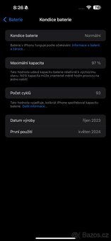 Prodám iPhone 15 Pro Max, 512GB, záruka T-Mobile do 12/2025 - 15