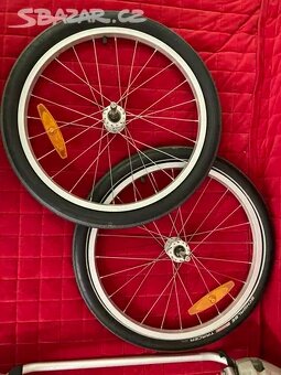 Kočárek/vozík za kolo Chariot pro 2 děti/dvojčata - 15