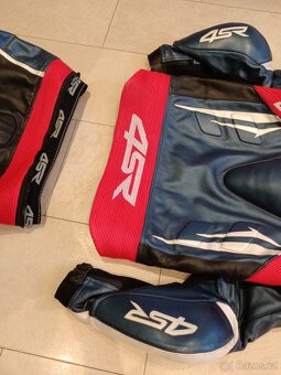 4SR RR Evo 3 Pearl Blue-Pánská moto kombinéza, dvoudílná - 15
