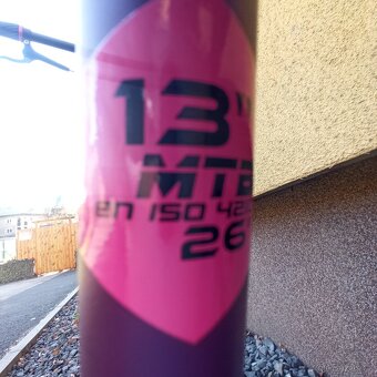 Dětské kolo MRX 26" IDUS rám 13" převody SH 1x8 fialová - 15