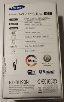 Prodám Samsung I8190 Galaxy S III mini s NFC 1GB/8GB - 15