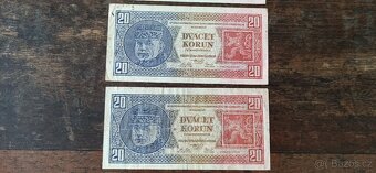 Bankovky a státovky 1919-1945, ČSR. Protektorát - 15