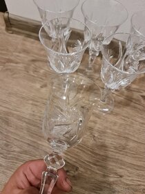 Skleničky skleněné, křišťálové, broušené - 15