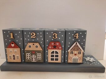 Dřevěné adventní svícny - 15