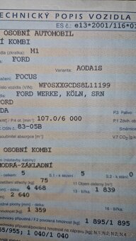 Ford Focus II combi  2.0i  107Kw - 15