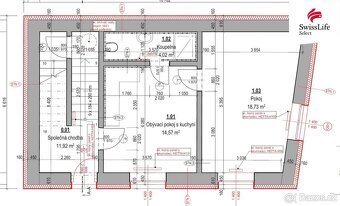 Pronájem bytu 2+kk 40 m2 Husova, Hronov - 15