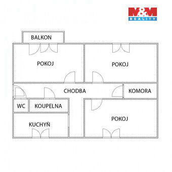 Prodej bytu 3+1, 77 m², Nový Jičín, ul. Dlouhá - 15