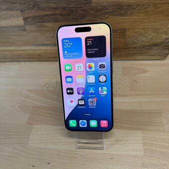 iPhone 15 Pro 128GB, šedý, 100% baterie (rok záruka) - 15