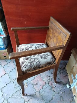 Starožitny nábytek stoly, sofa sedačka+kreslo - 15