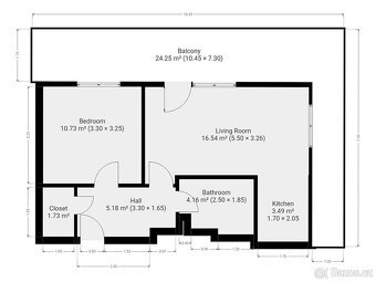 Pronájem bytu 2+kk, Želetická, Sobín, 45 m2 - 15