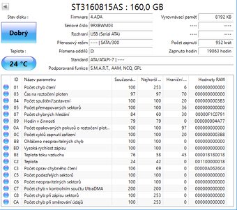 SATA 3,5" disky, odzkoušené, uvedená cena je za vše - 15
