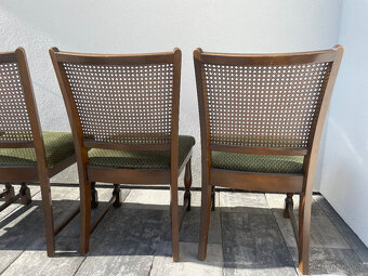 Jídelní souprava stůl a 4 židle Lübke - výplet Thonet - 15