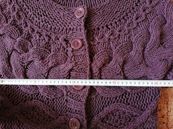 3x dámský svetřík - černý, šedý a fialový - 15