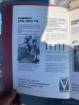 Prodáme : bruska Vollmer Finimat IV  B 600 TS - 15