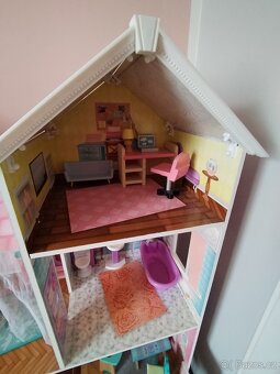 Velky dum pro barbie/panenky+vybava a panenky - 15
