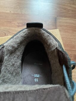 Nové pánské kožené zimní boty Baťa s kožichem - č. 44 - 15