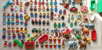 Levné kolejiště DUPLO, man. i el.mašinky,vagony, doplňky - 15