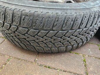 Letní pneu Dunlop, komplet kola plech Octavia, poklice Škoda - 15