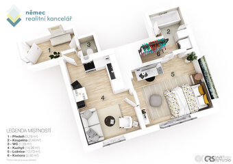 Prodej, útulný byt 1+1, 40,26 m², Praha 9 - Libeň - 15